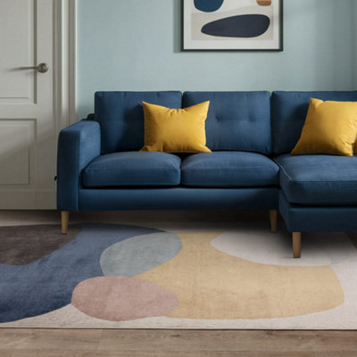 The Rug Edit Viva Palette Multi Colour Living Room Rug 160x220cm