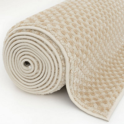 THE RUGS Aura Collection Area Rugs with Modern Dots Design in Beige 6060