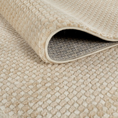 THE RUGS Aura Collection  Area Rugs with Modern Dots Design in Grey and Beige 6060