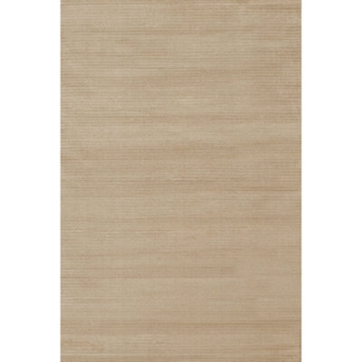 THE RUGS Aura Collection  Area Rugs with Modern Striped Design in Beige 6010