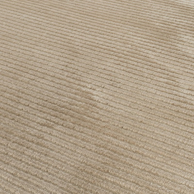 THE RUGS Aura Collection  Area Rugs with Modern Striped Design in Beige 6010