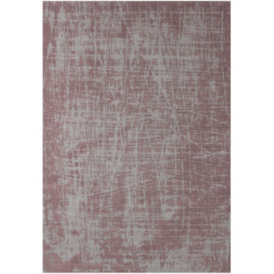 THE RUGS Carina Collection Rugs in Pink 6920P Non-Slip Machine Washable