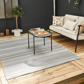 THE RUGS Rainbow Collection Reversible Outdoor Rugs Rainbow 1020 Grey