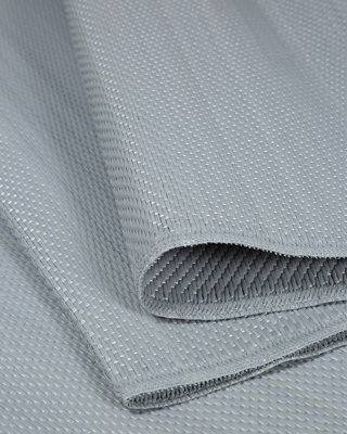 THE RUGS Reversible Waterproof Plain Outdoor Rug Urban 1000 Grey