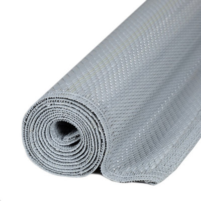 THE RUGS Reversible Waterproof Plain Outdoor Rug Urban 1000 Grey