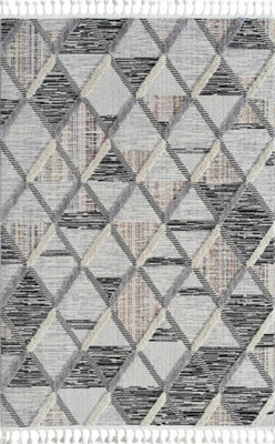 THE RUGS Scandi Collection Area Rugs - Scandinavian Design Living Room Rugs and Runners in Grey-Multicolour2