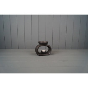 The Satchville Gift Company Black Ceramic Wax/Oil Burner