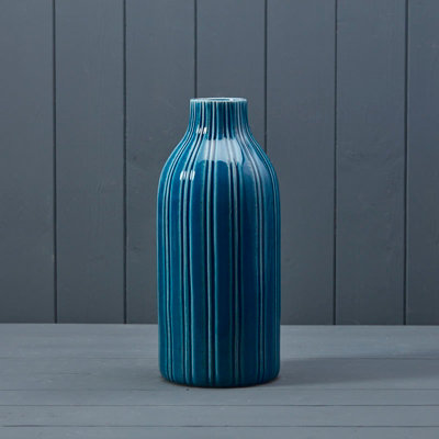 The Satchville Gift Company Blue Tall Ceramic Vase