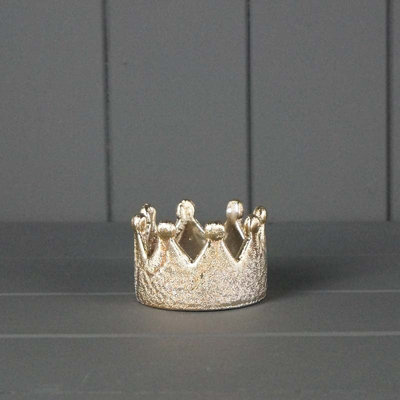 The Satchville Gift Company Champagne Ceramic Crown