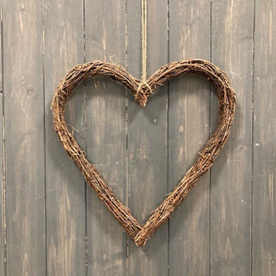 The Satchville Gift Company Natural Pine Twig Heart Wreath Price Comparisons | Compare The Build