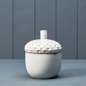 The Satchville Gift Company Reactive Glazed Ceramic Acorn Pot