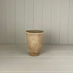 The Satchville Gift Company Tapered Clay Cement Pot
