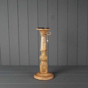 The Satchville Gift Company Wooden Candle Holder