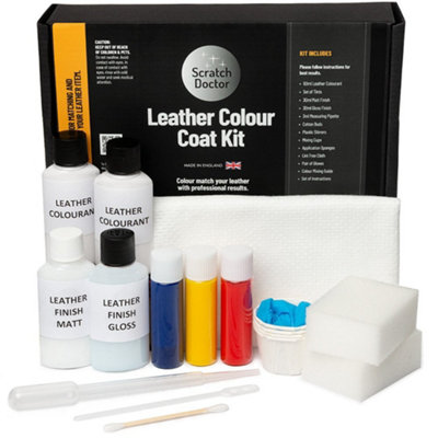 The Scratch Doctor Leather Colour Coat Kit Chocolate Brown | DIY At B&Q