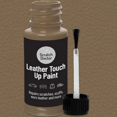 The Scratch Doctor Leather Touch Up Paint,  Leather Dye, Leather Paint with brush 15ml Beige