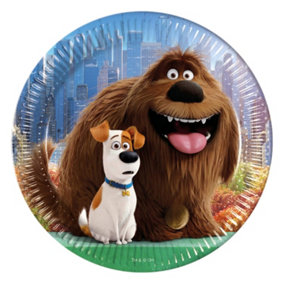 The Secret Life Of Pets Dreamworks Paper Disposable Plates (Pack of 8) Multicoloured (One Size)