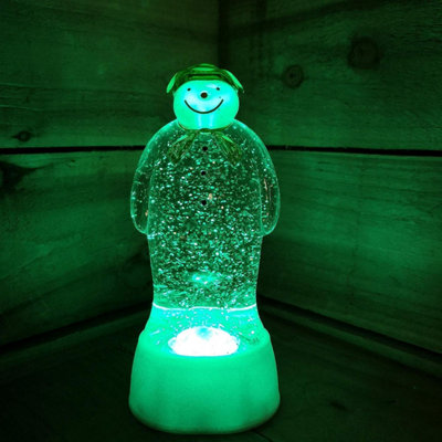 YöL The Snowman Snowglobe Color Changing LED Christmas Lantern Decoration 22.5cm