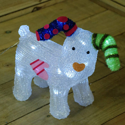 The Snowman 31cm Acrylic Snowdog Figure 24 LEDs - 3