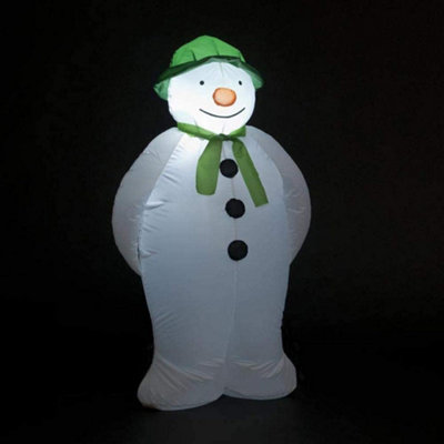 The Snowman Inflatable Figure Air Blown LED Decoration Garden 