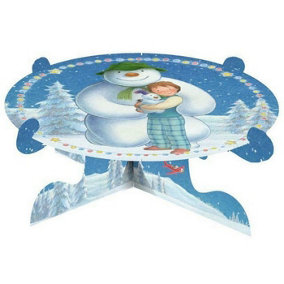 The Snowman Single Tier Cake Stand Blue/White (One Size)