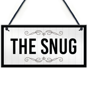 The Snug Sign New Home Gift Summerhouse Sign Hanging Door Sign Gift For Family
