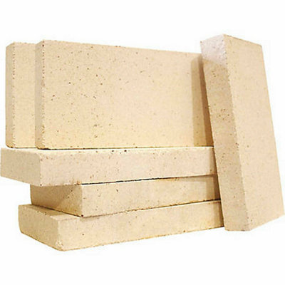 The Stove Wizard 10 Vermiculite Villager Stove Fire Bricks 4.5" x 9" x 1" For Multi Fuel Woodburner Logburner