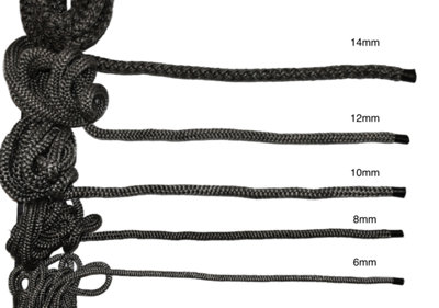 The Stove Wizard Black Stove Rope Kit 10mm x 1m Long with Large 100ml ...