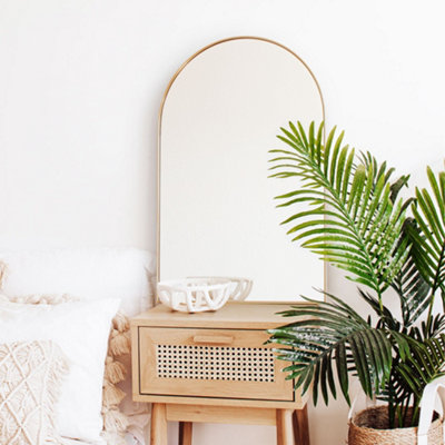 The Style Haus Gold Arch Wall Mirror H760 x W500mm