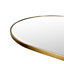 The Style Haus Satin Brass Arch Stainless Steel Framed Full Length Mirror H1700 x W600mm