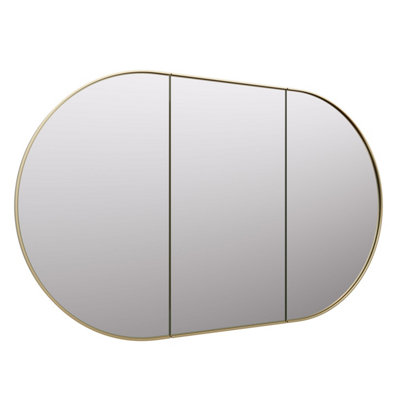 Pill shaped deals mirror cabinet