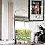 The Style Haus White Arch Stainless Steel Full Length Framed Mirror H1700 x W760mm