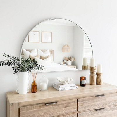 The Style Haus White Arch Wall Mirror H800 x W1200mm