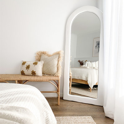 The Style Haus White Mediterranean Wall Mirror H1800 x W760mm