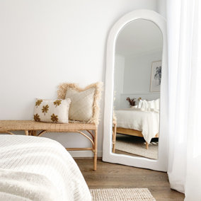 The Style Haus White Mediterranean Wall Mirror H1800 x W760mm