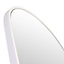 The Style Haus White Stainless Steel Framed Full Length Mirror H1700 x W600mm