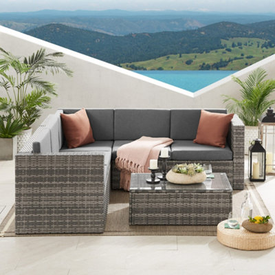 Waite 6 seater rattan sofa online set