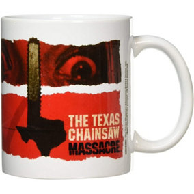 The Texas Chainsaw Macre Newsprint Mug White/Red/Black (One Size)
