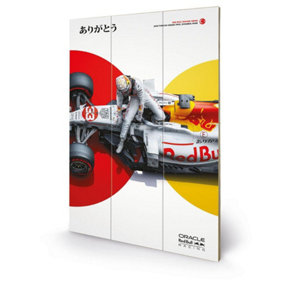 The White Bull. Honda White Livery, Turkish GP 2021 Plaque White/Red/Yellow (59cm x 40cm)