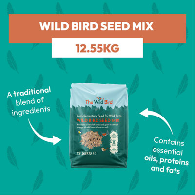 The Wild Bird - Wild Bird Seed Mix Bird Food 12.55kg