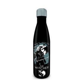 The Witcher Chaos Stainless Steel Water Bottle Black/Grey (One Size)