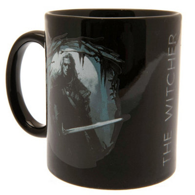 The Witcher Geralt Mug And Coaster Set Black/Blue (One Size)