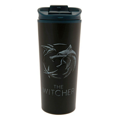 The Witcher Metal Effect Travel Mug Black/Grey (One Size)