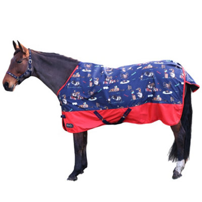 Thelwell StormX Original Practice Makes Perfect No Fill Horse Turnout Rug Navy/Red (7 3") Price Comparisons | Compare The Build