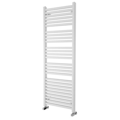 Theo White Double Heated Towel Rail - 1600x550mm