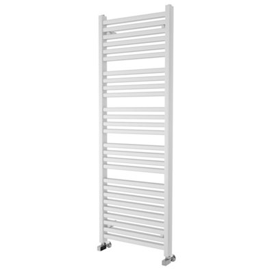 Theo White Double Heated Towel Rail - 1600x550mm