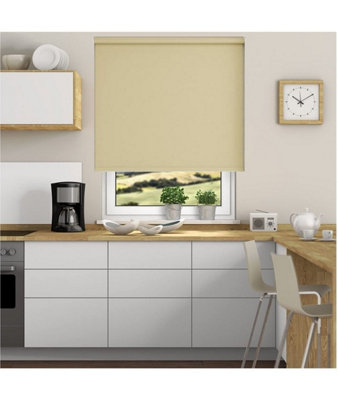 Thermal Blackout Roller Blinds 175cm Drop x Width 110cm  Taupe