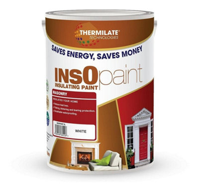 Thermilate InsoPaint Advance Energy Saving Paint Thermal Reflective Paint 5L Exterior Masonry Frosted Silver