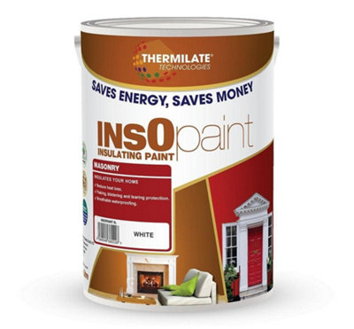 Thermilate InsoPaint Advance Energy Saving Paint Thermal Reflective Paint 5L Exterior Masonry Swiss Coffee