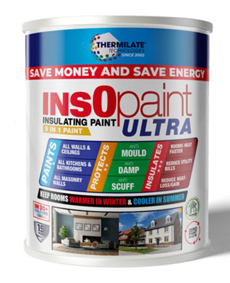 Thermilate InsOpaint ULTRA INSULATION PAINT Beige Advance Energy Saving Paint Keep Room Warm 5L