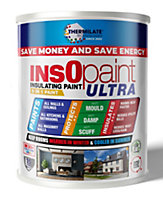 Thermilate InsOpaint ULTRA INSULATION PAINT Satin Black Advance Energy Saving Paint Keep Room Warm 5L